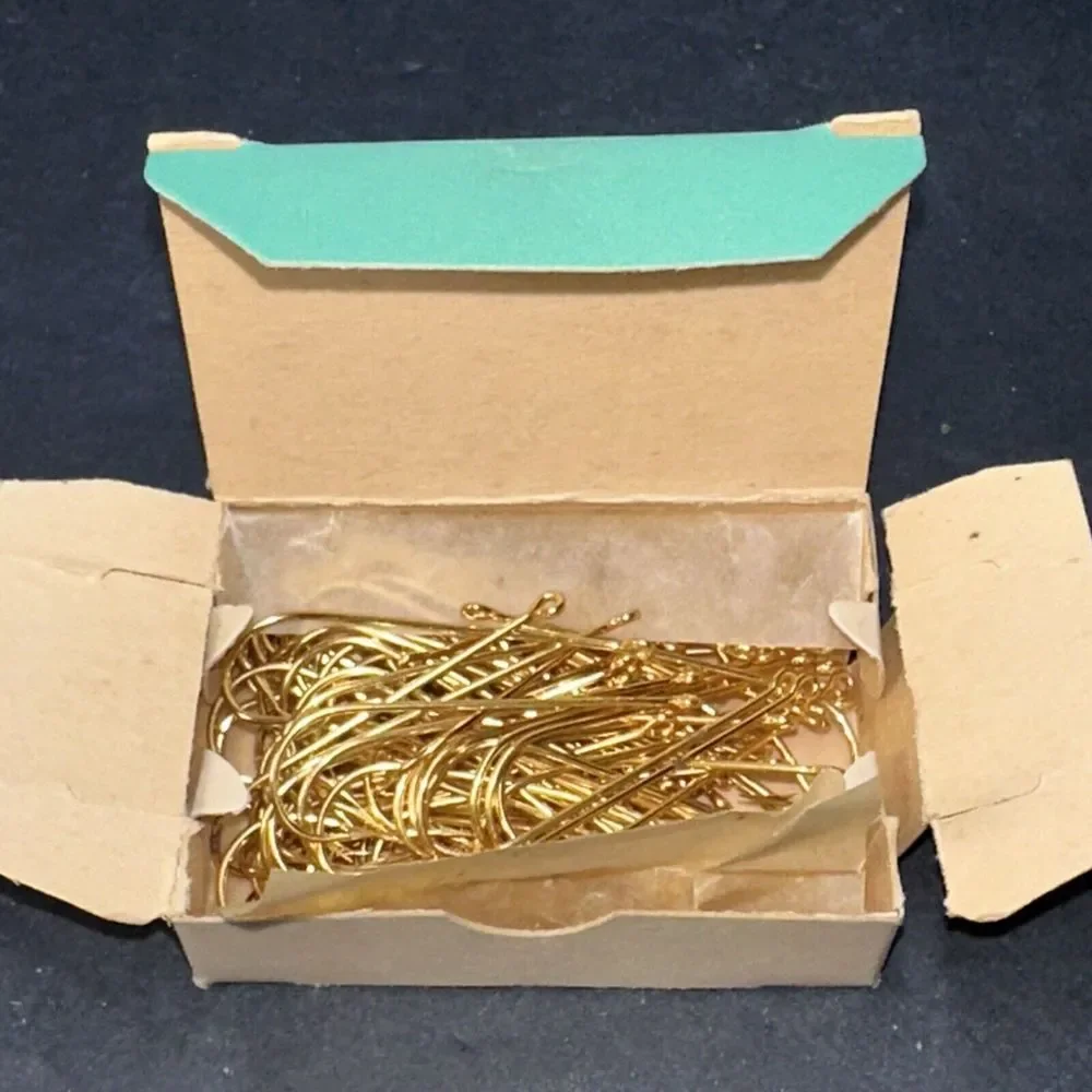 Vintage Mustad 3260B size 1 Aberdeen Hooks Made In Norway Mustad & Son USA 100pk